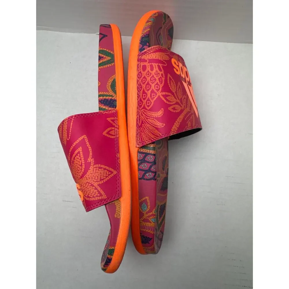 Adidas Adilette comfort Slide ‘Floral Signal Orange’ 2022 size 10